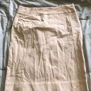 Cream Banana Republic Pencil Skirt